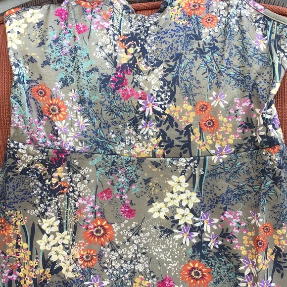 SAGE MULTI FLORAL SKATER DRESS - Picture 9 of 9